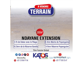 Terrain à vendre à Ndayane extension