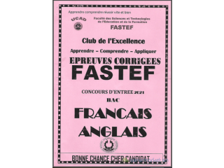 Fascicule Fastef Anglais BAC PDF