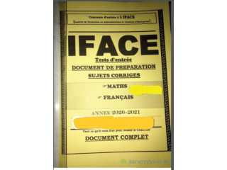 Fascicule Concours IFACE PDF