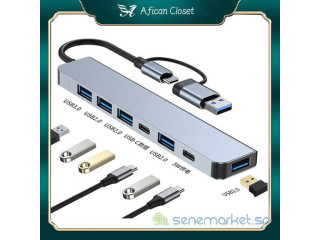 Hub USB Type-C 7-en-1