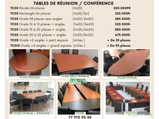 Tables de réunion A01