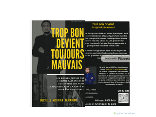 Livre: Trop bon devient toujours mauvais. Avec Dieuveille Koulangou