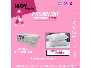 Matelas orthopédiques promo octobre rose8