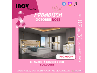 Chambres à coucher Promo Octobre Rose9