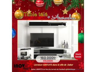 Tables tv + accroches promo noel18