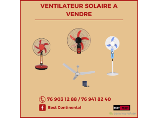 VENTILATEUR SOLAIRE A VENDRE AU SENEGAL