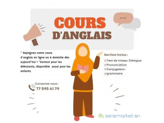 COURS D ANGLAIS EN LIGNE OU A DOMICILE