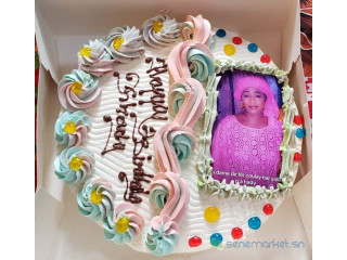 Gâteau d'anniversaire personnalisé avec photo